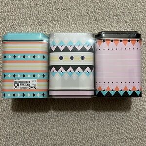 NWT - IKEA set of 3 printed tins